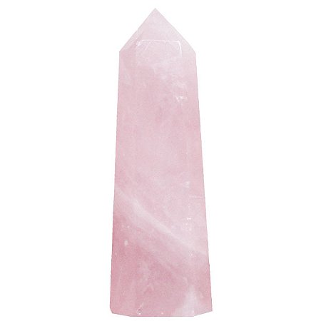 Ponta de Cristal Natural Quartzo Rosa G - Amor, Cura e Harmonia