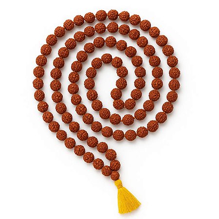 Japamala 10mm de 108 Contas Semente de Rudraksha Natural