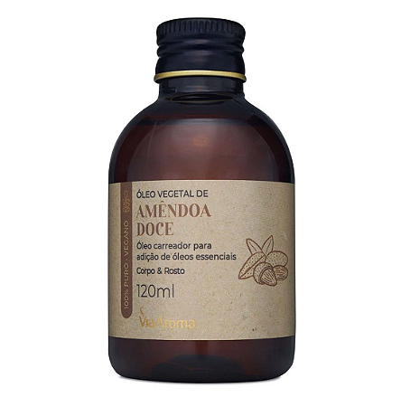 Óleo Vegetal Amêndoa Doce Via Aroma - 120ml