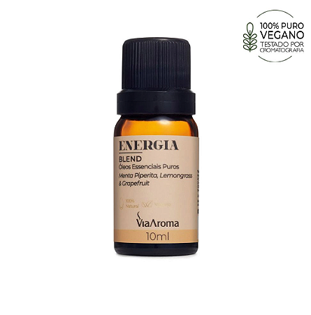 Blend de Óleos Essenciais Energia Via Aroma - 10ml