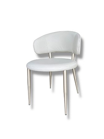 CADEIRA DE JANTAR EM COURO LEGÍTIMO - NOMADESIGN