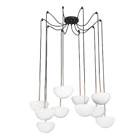 CASCATA COGUMELO 10 LÂMPADAS - MADRELUSTRE