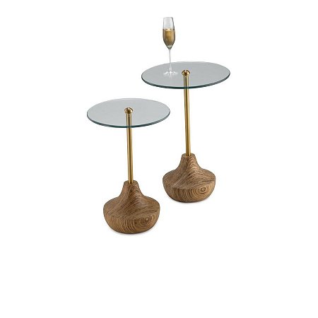 MESA DE APOIO BALI GLASS - MERIDIANO