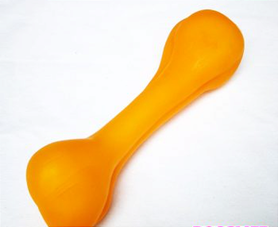 BRINQUEDO OSSO DE VINIL LARANJA