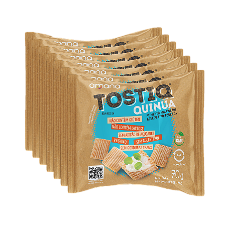 TOSTIQ QUINUA ORIGINAL ZERO AÇÚCAR PACK C/ 7