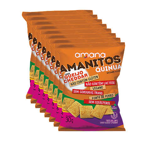 AMANITOS QUINUA CHEDDAR PACK C/ 8