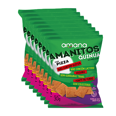 AMANITOS QUINUA PIZZA PACK C/ 8