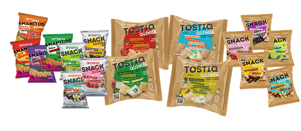 AMANA COMBO 1 DEGUSTAÇÃO 17 UNIDADES - 4 TORRADAS + 5 RECHEADOS (COM AÇÚCAR DEMERARA) + 4 RECHEADOS ZERO + 4 AMANITOS