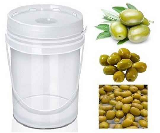Azeitona Verde c/ Caroço 28/32 Balde 2 kg - Don Giovanni