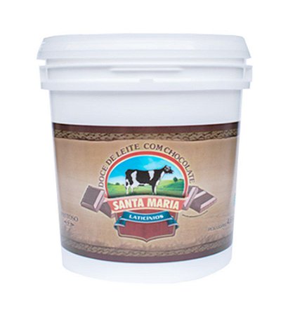 Doce de Leite com Chocolate Balde 4,6 kg - Santa Maria