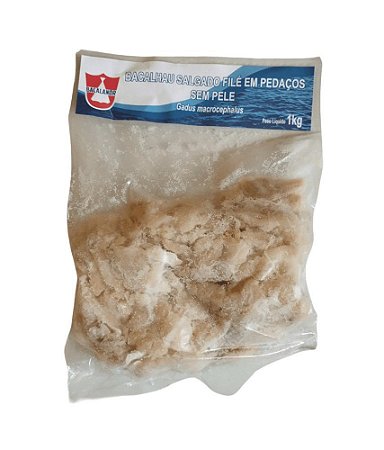 Bacalhau Pedaços Pacote 1 kg - Bacalanor