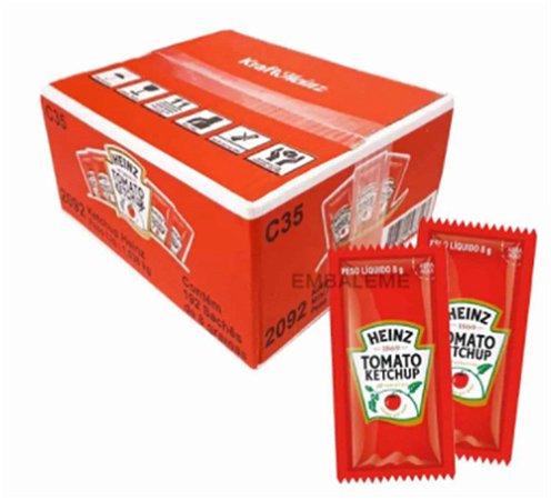 Ketchup Tradicional Sachê 7 g Caixa c/ 144 un - Heinz