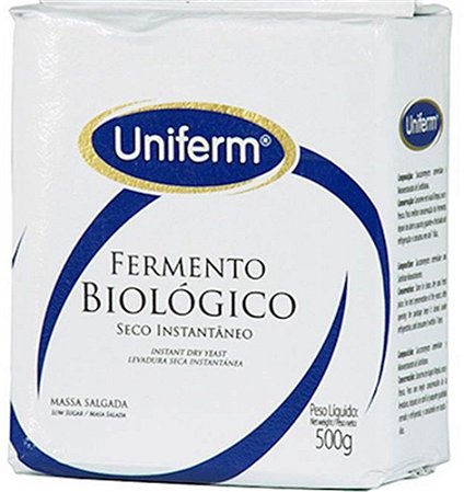 Fermento Biológico Seco Instantâneo Salgado Pacote 500 g - Uniferm