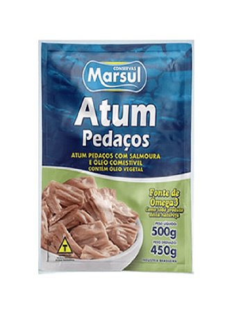 Atum Pedaços em Óleo Pacote 500 g - Marsul