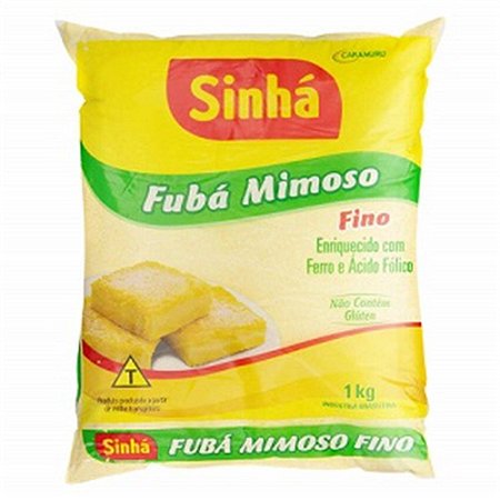 Fubá Mimoso Pacote 1 kg - Sinhá