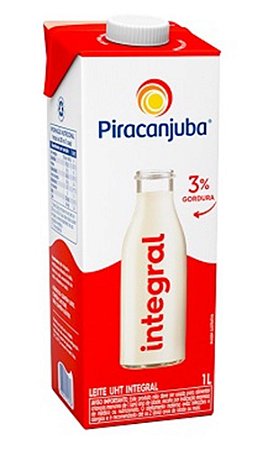 Leite Integral Unidade 1 lt - Piracanjuba