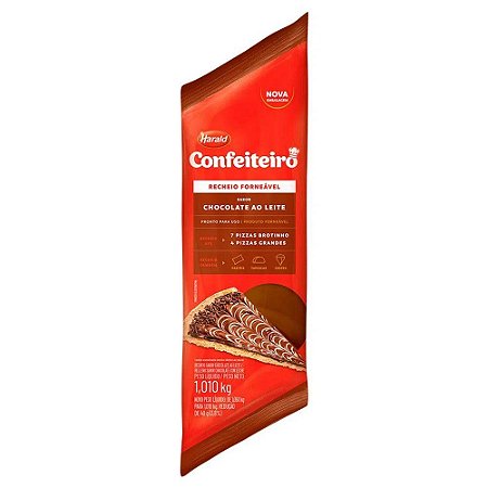 Cobertura e Recheio Forneável sabor Chocolate ao Leite Bisnaga 1,01 kg - Harald