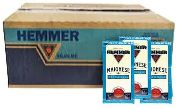 Maionese Sachê 7 g Caixa c/ 190 un - Hemmer