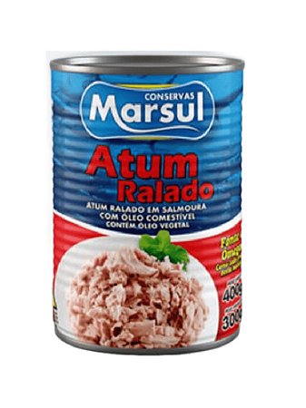 Atum Ralado em Oleo Lata 400 g - Marsul