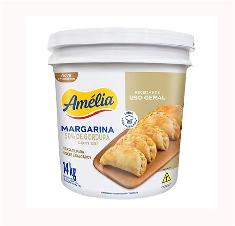Margarina 50% de Lipídeos Balde 14 kg - Amélia