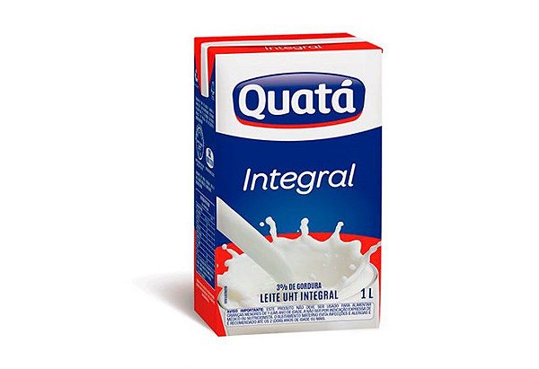 Leite Integral Unidade 1 lt - Quatá