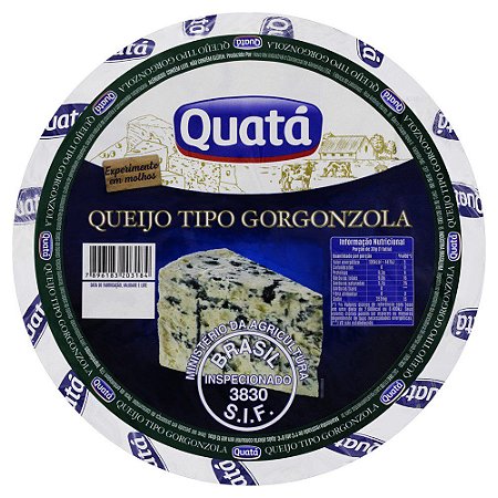 Queijo Gorgonzola Peça Fracionada por kg - Quatá