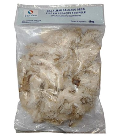 Bacalhau Pedaços Pacote 1 kg - Brasmar