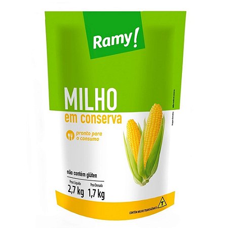 Milho Verde em Conserva Sachê 2,7 kg - Ramy