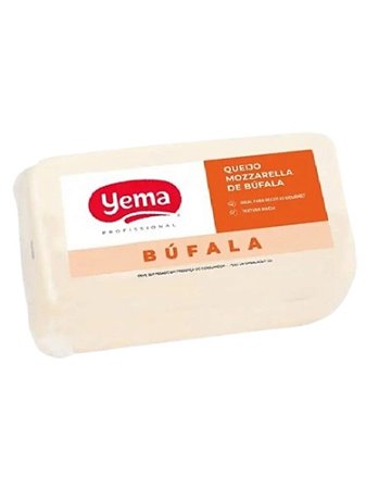 Queijo Mussarela de Búfala 100% Peça por kg - Yema