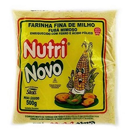 Fubá Mimoso Pacote 1 kg - Nutri Novo / Siloti