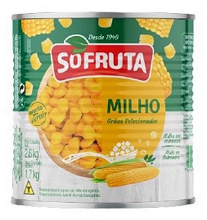Milho Verde em Conserva Lata 2,6 kg - SoFruta