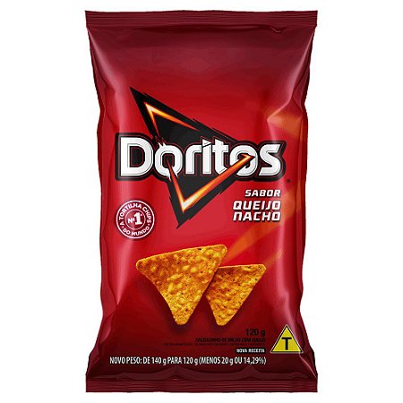 Salgadinho de Milho Queijo Nacho Doritos Pacote 120 g - Elma Chips