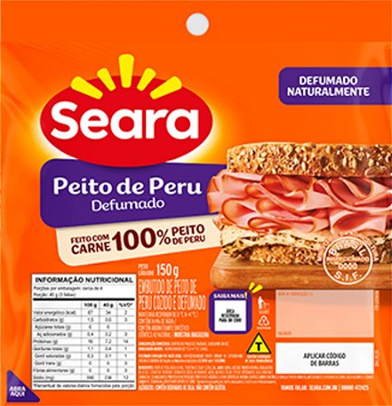 Peito de Peru Defumado Fatiado por kg - Seara