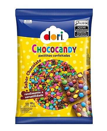 Confeito Chocolate ao Leite Chococandy Pacote 500 g - Dori