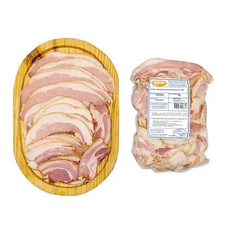 Bacon Fatiado Medalhão (Papada) por kg (pacote com peso variável) - Camari