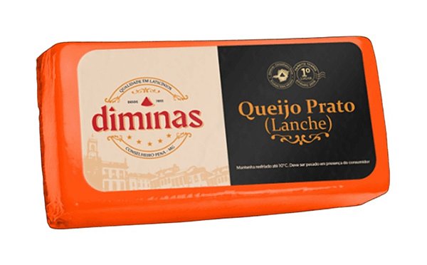 Queijo Prato Peça por kg - Diminas
