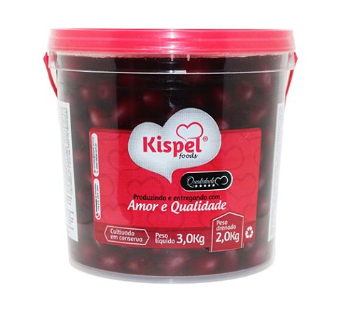 Azeitona Preta Azapa c/ Caroço 9/11 Balde 2 kg - Kispel Foods