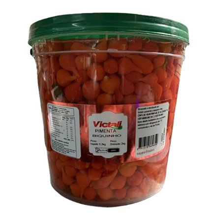 Pimenta Biquinho Balde 3 kg - Victali
