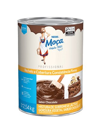 Recheio e Cobertura Sabor Chocolate Moça Lata 2,54 kg - Nestlé