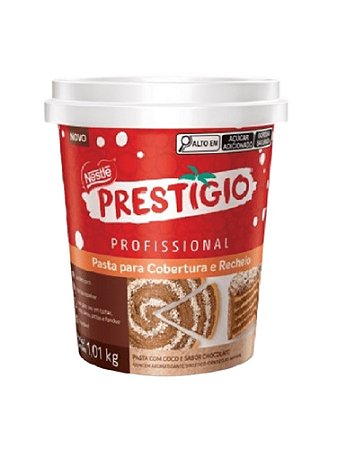 Recheio e Cobertura em Pasta Cremosa Sabor Prestígio Balde 1,01 kg - Nestlé