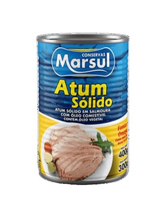 Atum Sólido em Oleo Lata 400 g - Marsul