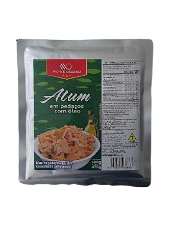 Atum Pedaços em Óleo Pacote 500 g - Monte Cassino