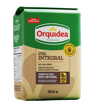 Farinha de Trigo Integral Fardo 10 kg - Orquídea