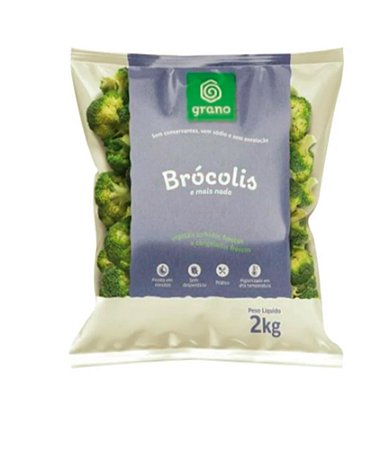 Brócolis Congelado Pacote 2 kg - Grano