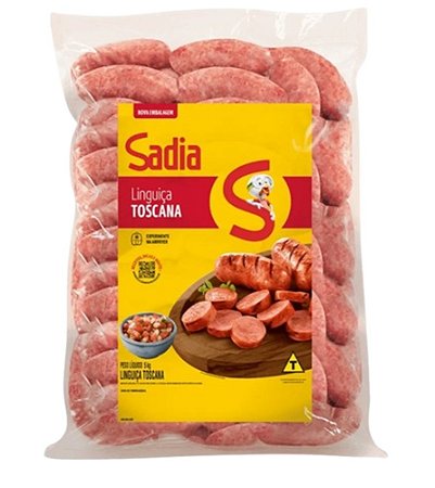 Linguiça Toscana Congelada Pacote 5 kg - Sadia