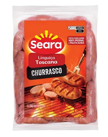 Linguiça Toscana Congelada Pacote 5 kg - Seara