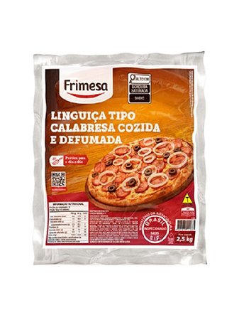 Linguiça Calabresa Inteira por kg Pacote 2,5 kg - Frimesa