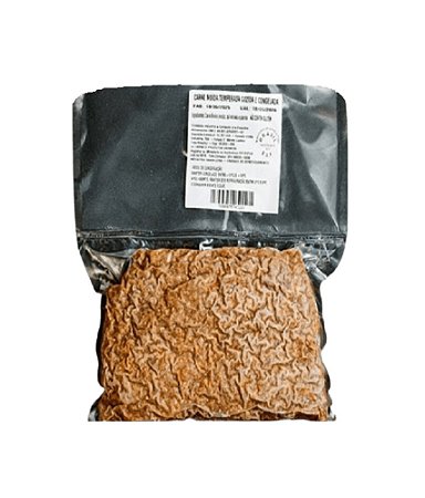 Carne Bovina Moída Temperada Cozida e Congelada Pacote 1 kg - Costelata