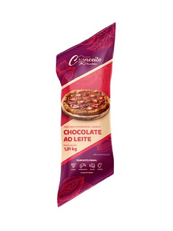 Cobertura e Recheio Forneável sabor Chocolate ao Leite Bisnaga 1,01 kg - Conceito