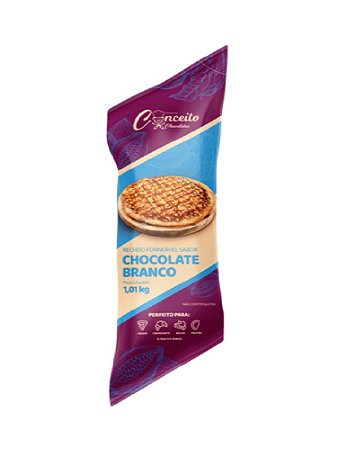 Cobertura e Recheio Forneável sabor Chocolate Branco Bisnaga 1,01 kg - Conceito